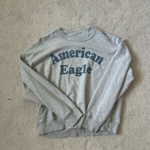 American Eagle Outfitters Gray Crew Neck Sweater